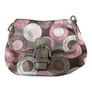 Coach Pink and Brown Purse.